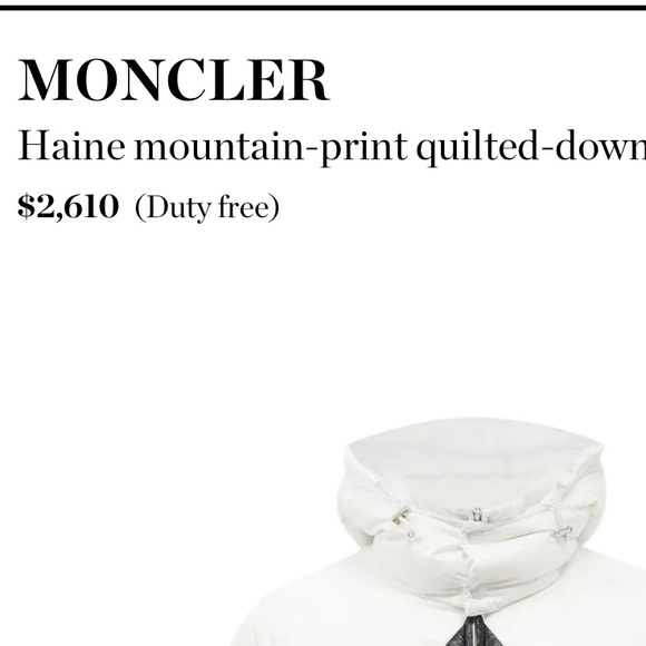 ❌ SOLD 😍MONCLER HAINE ZIG ZAG DOWN JACKET
WHITE & BLACK - Picture 6 of 15